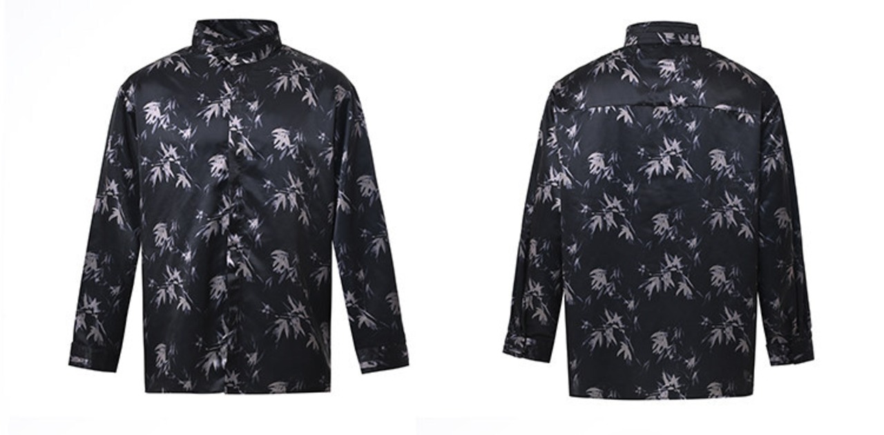 Bamboo leaf shirt 2color 【G1135】