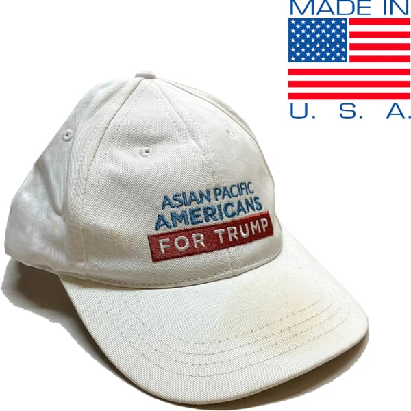 1点物◇USA製トランプ大統領MAGA刺繍ロゴ帽子ベースボールキャップ古着