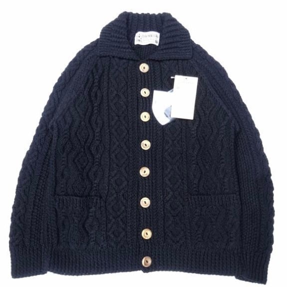 INVERALLAN (インバーアラン) 3a Lumber Cardigan Denim Cotton ブラックデニム