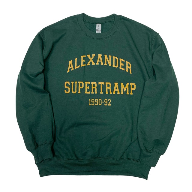 【SALE】イントゥザワイルド 　カレッジロゴ「ALEXANDER SUPERTRAMP」  INTO THE WILD 映画　スウェットシャツ　トレーナー 　COLLEGE LOGO 18000-itw-college-SAMPLE OL-Q