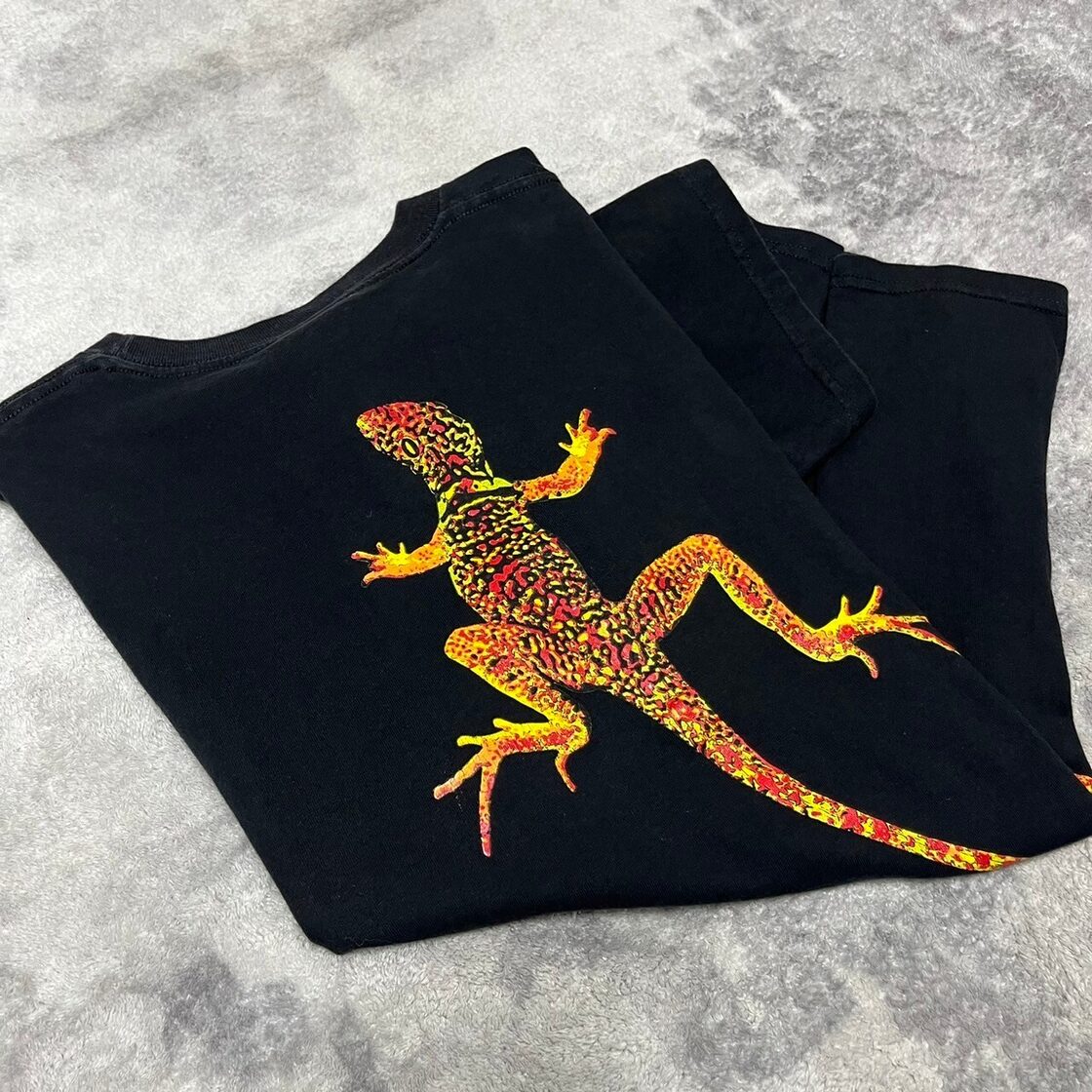90s USA製 Marlboro マルボロ Tシャツ 半袖 リザード トカゲ バック 