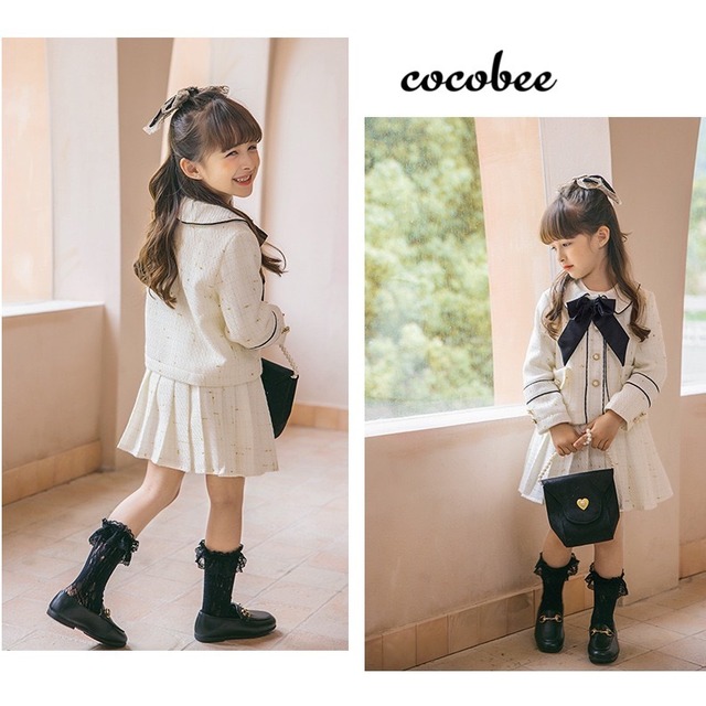 即納 入学式 子供服 女 女の子 卒園式 小学生 おしゃれ 令和4年 年長 新一年生 制服 長袖 受験 面接 フォーマル 小学校 結婚式 110 1 130 140 150 160 Cocobee Cocobee Select