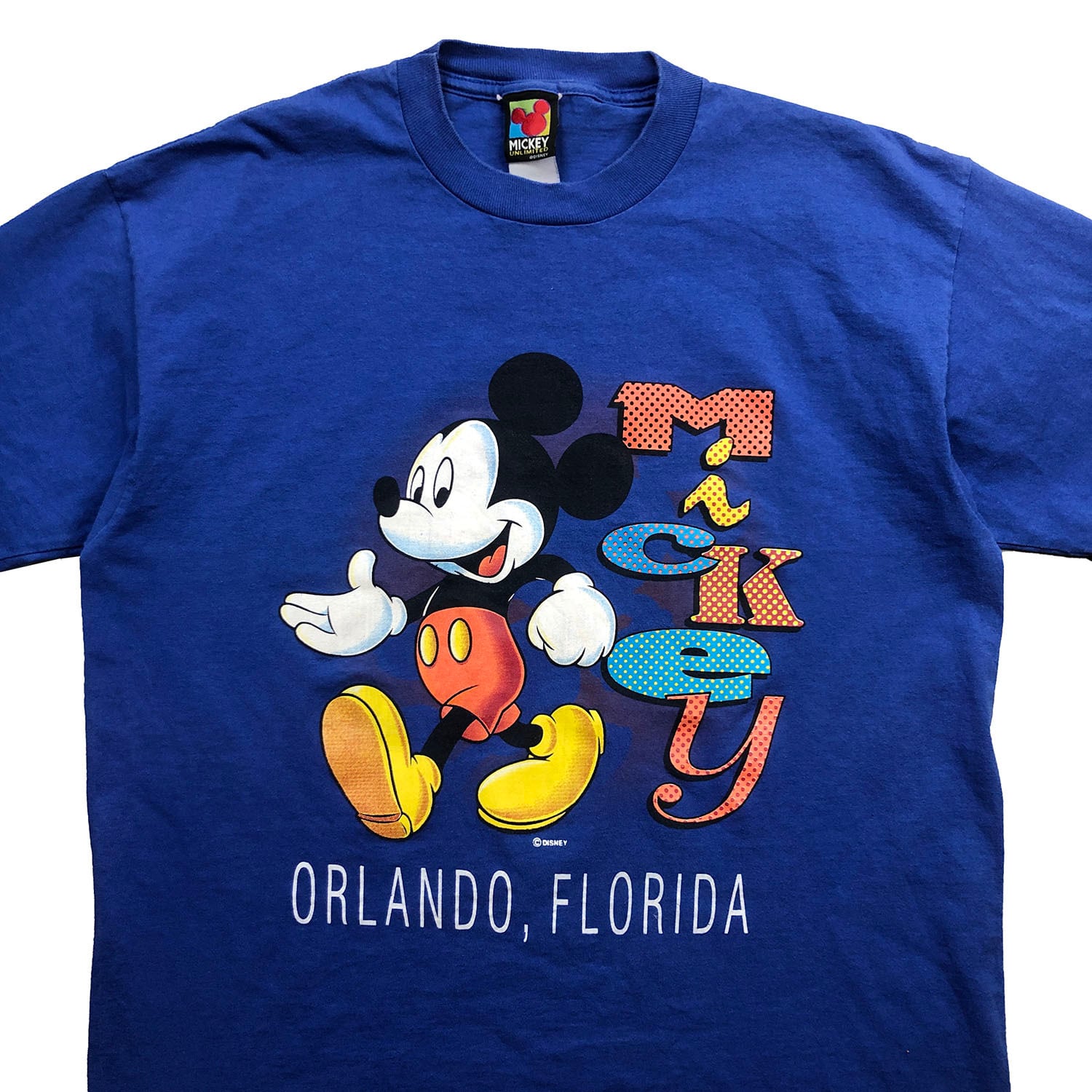 USA製 VINTAGE Disney スカル ミッキー リンガーTシャツ