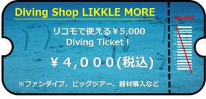 ダイビングチケット4000円