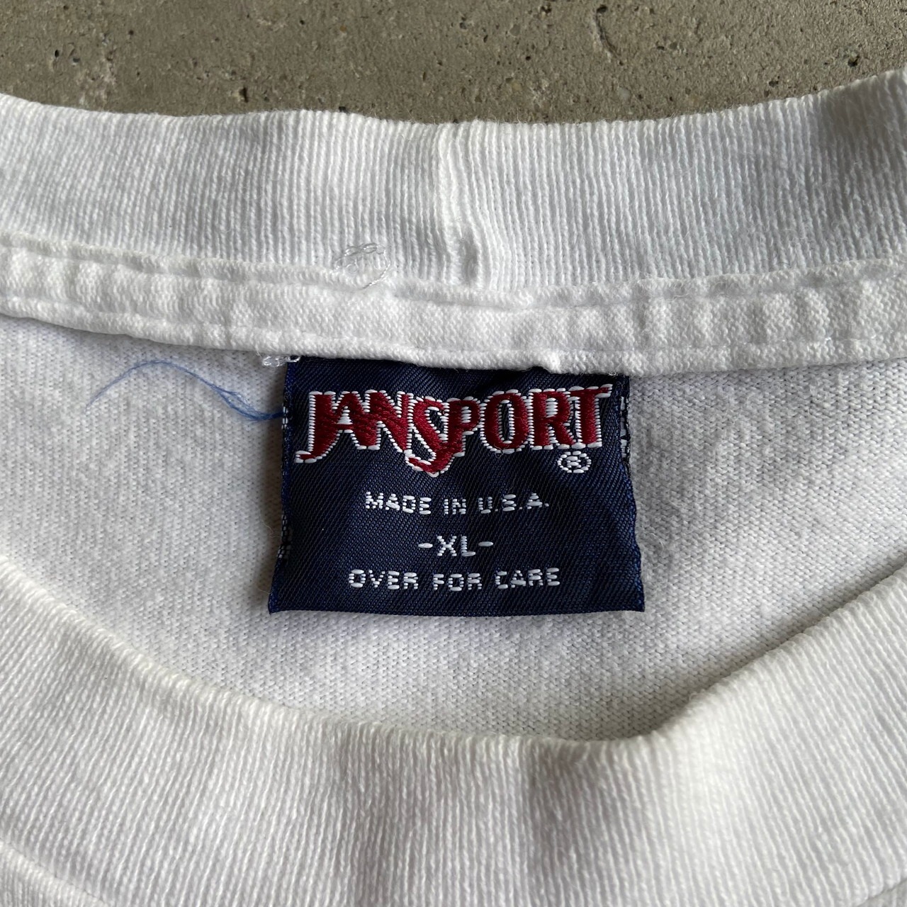 90年代 USA製 JANSPORT ジャンスポーツ ヘビーウェイト バックプリント 