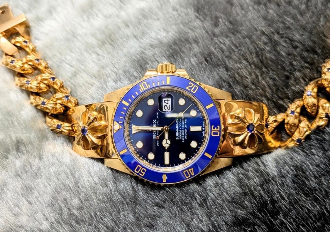 CHROME HEARTS クロムハーツ 22K ROLEX ロレックス サブマリーナ 純正