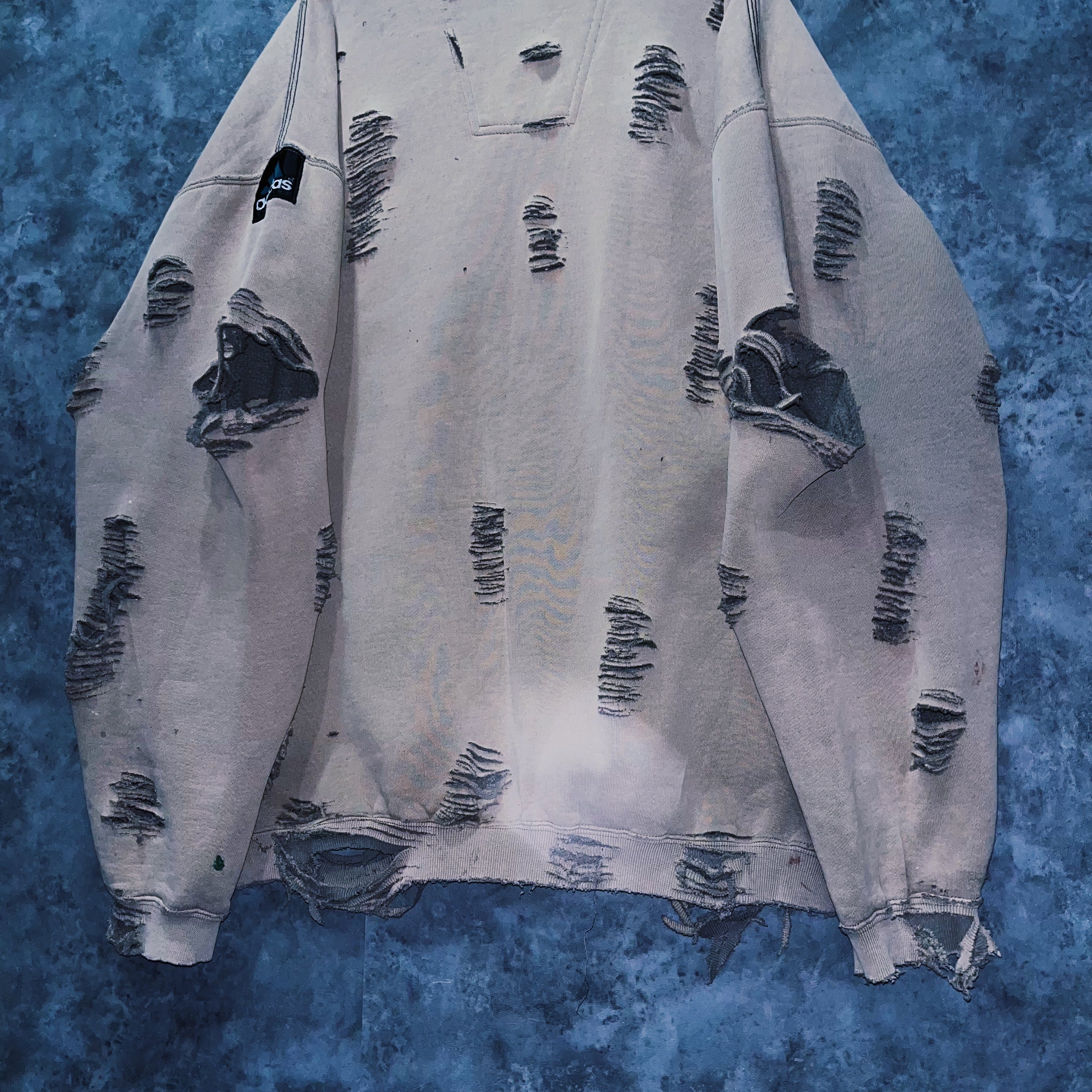 doppio】90's vintage “adidas EQT” performance logo design boro