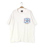 90s デフレパード USA製 ヴィンテージTシャツ アドレナライズ スタッフクルー用 ロックTシャツ ホワイト DEF LEPPARD メンズXL GIANT 古着 @AB0034