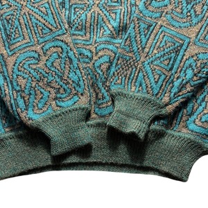 vintage CHARLES JOURDAN jacquard knit sweater