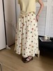 【大人可愛いの最適解】INS新作 刺繍×カジュアルの最旬バランススカート「今季マストバイ INS 新作 おしゃれ カジュアル系 chic 韓国ファッション 刺繍 スカート」
