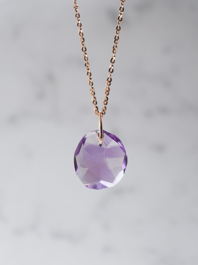 Amethyst Necklace  / cut by CANNA