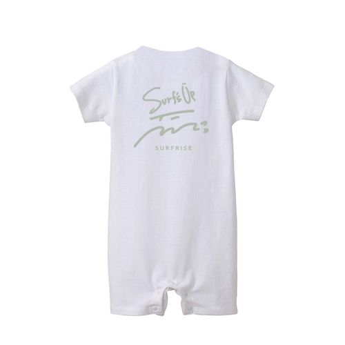 ★Baby★ Surf's Up Rompers - White / Green