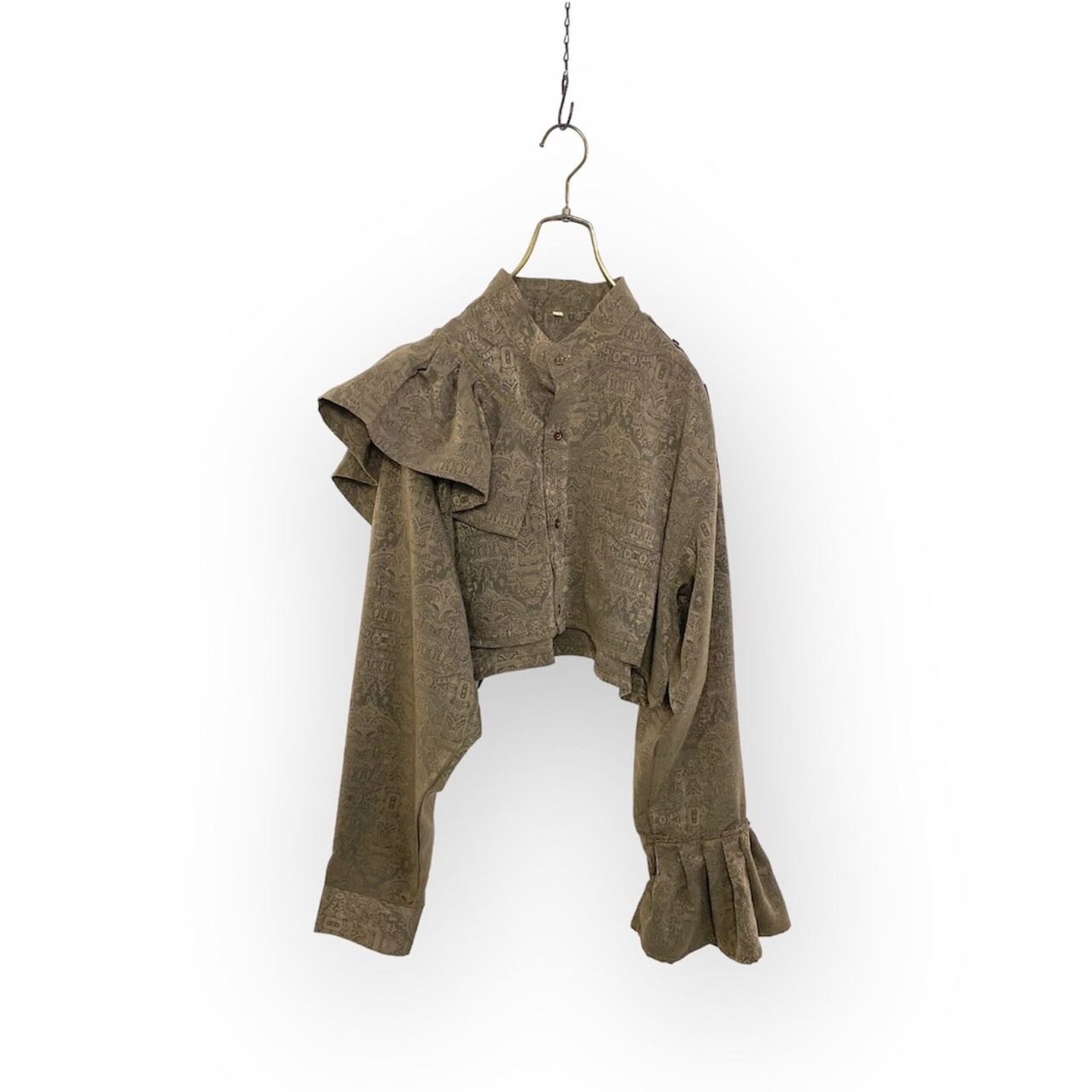frill design jacquard remake shirt-3715-10