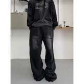 VINTAGE ストリート ウォッシュド スタッズ スウェットパンツ P469
