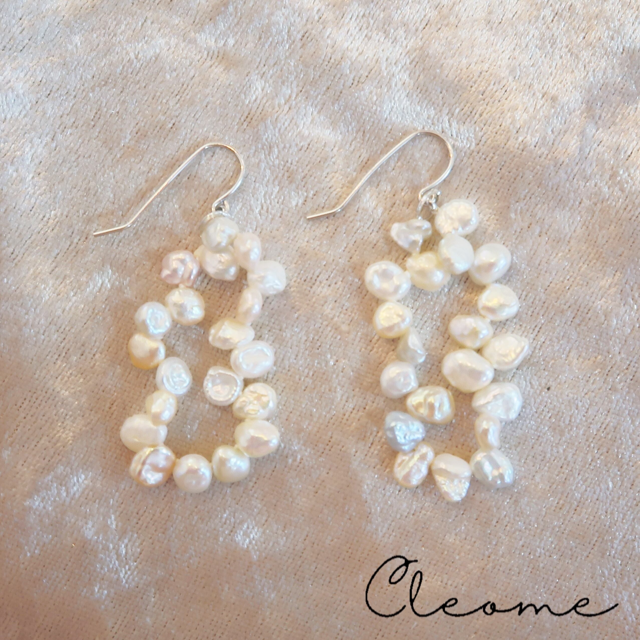 2WAYパールピアス ケシパール 淡水真珠 本真珠 | Cleome【クレオメ