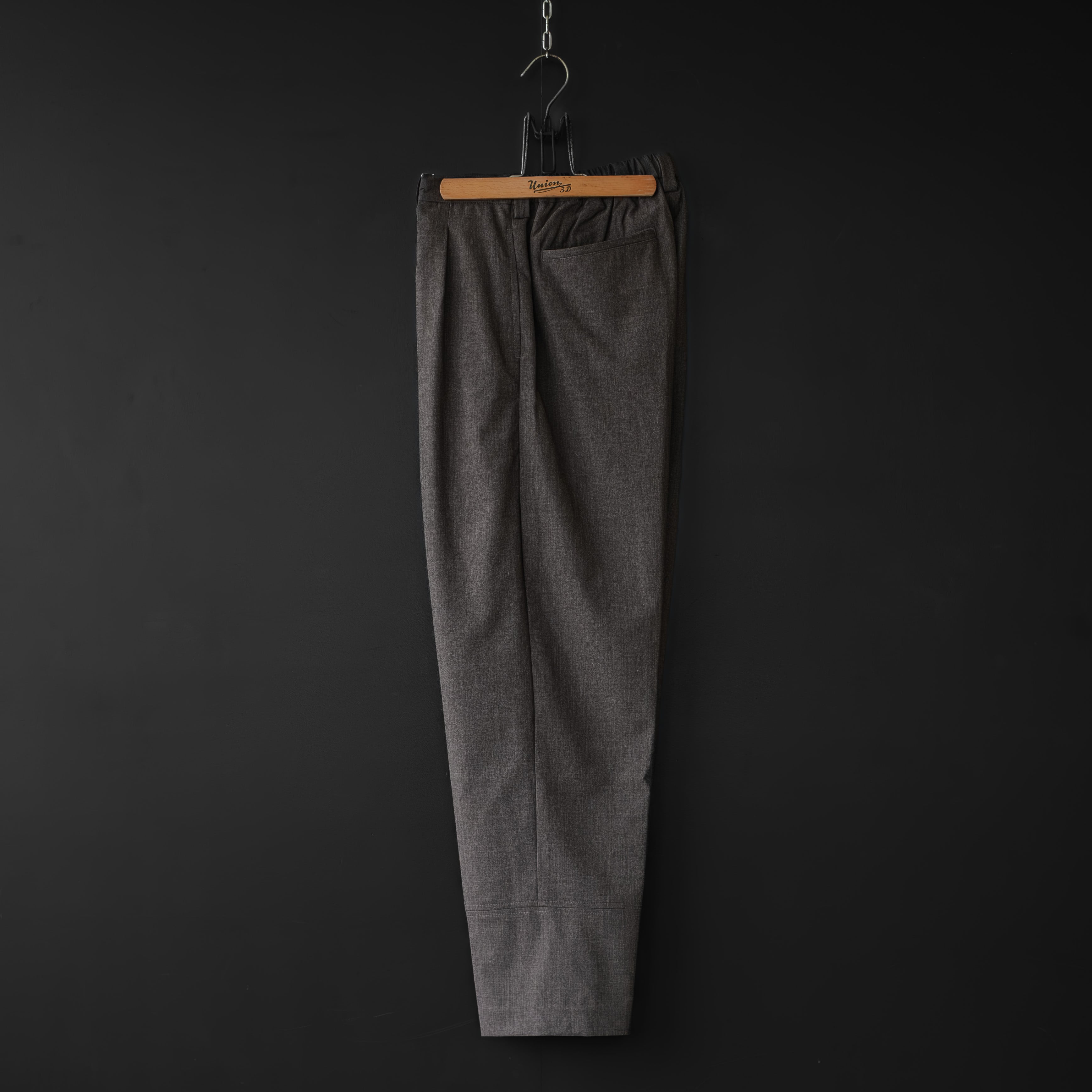 modem design】 check wide pants (navy) | dros dro