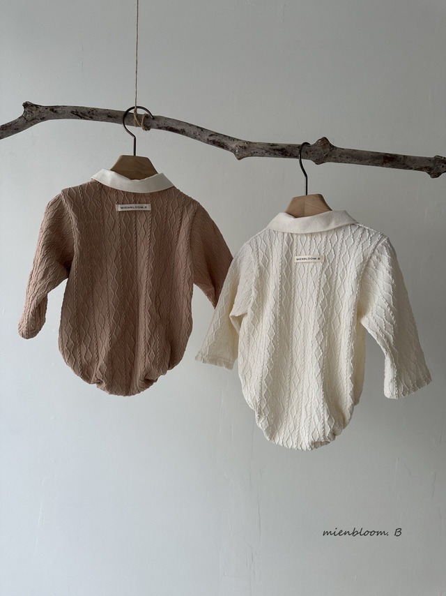 [ mien bloom B ] knit button suit