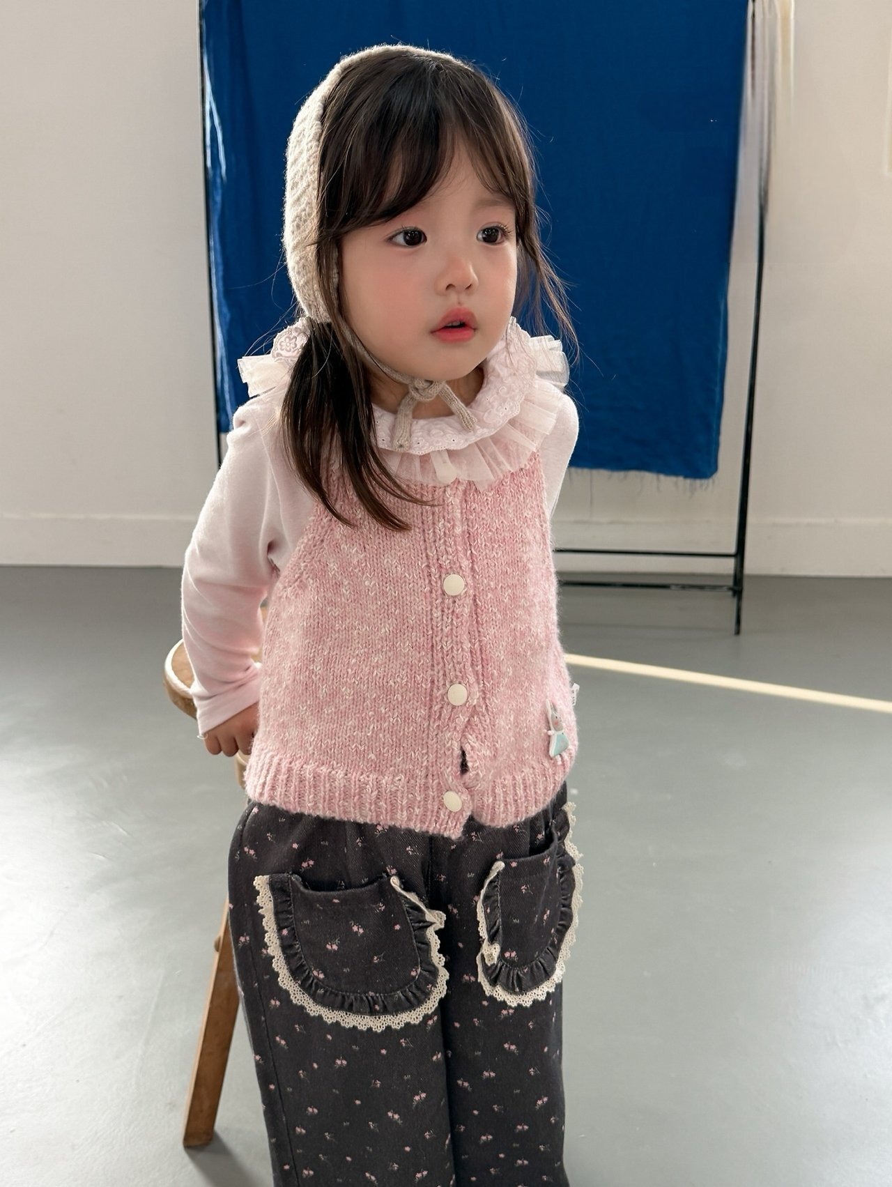 110［即納］mini dot lace pocket pants 26autumn / AIAI