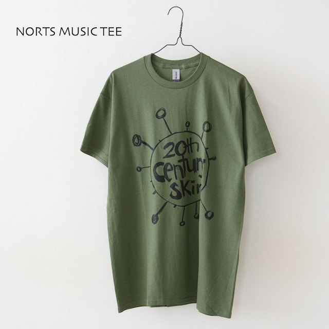 NORTS MUSIC TEE [ノーツ ミュージック ティー] PRINT TEE MUSIC -20th Century Skin- (As Worn By Thom Yorke, Radiohead) [20th century] プリント ミュージック Tシャツ 20th センチュリー スキン・半袖・バンドT・MEN'S/LADY'S [2024SS]