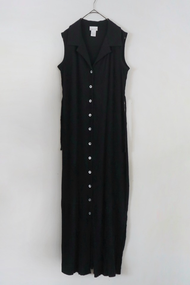 rayon poly sleeveless shirt one-piece
