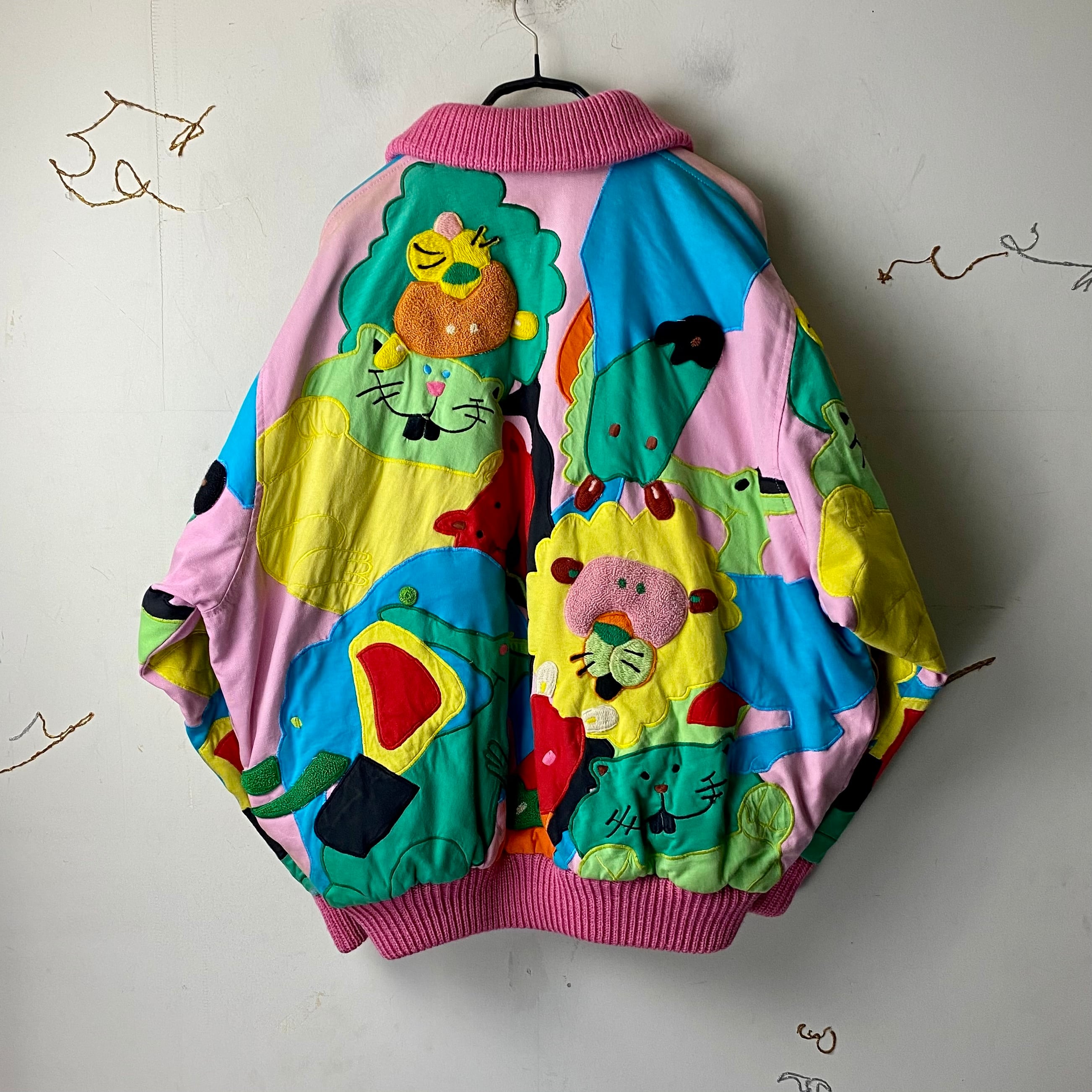 old K-FACTORY animal patchwork blouson | NOIR ONLINE