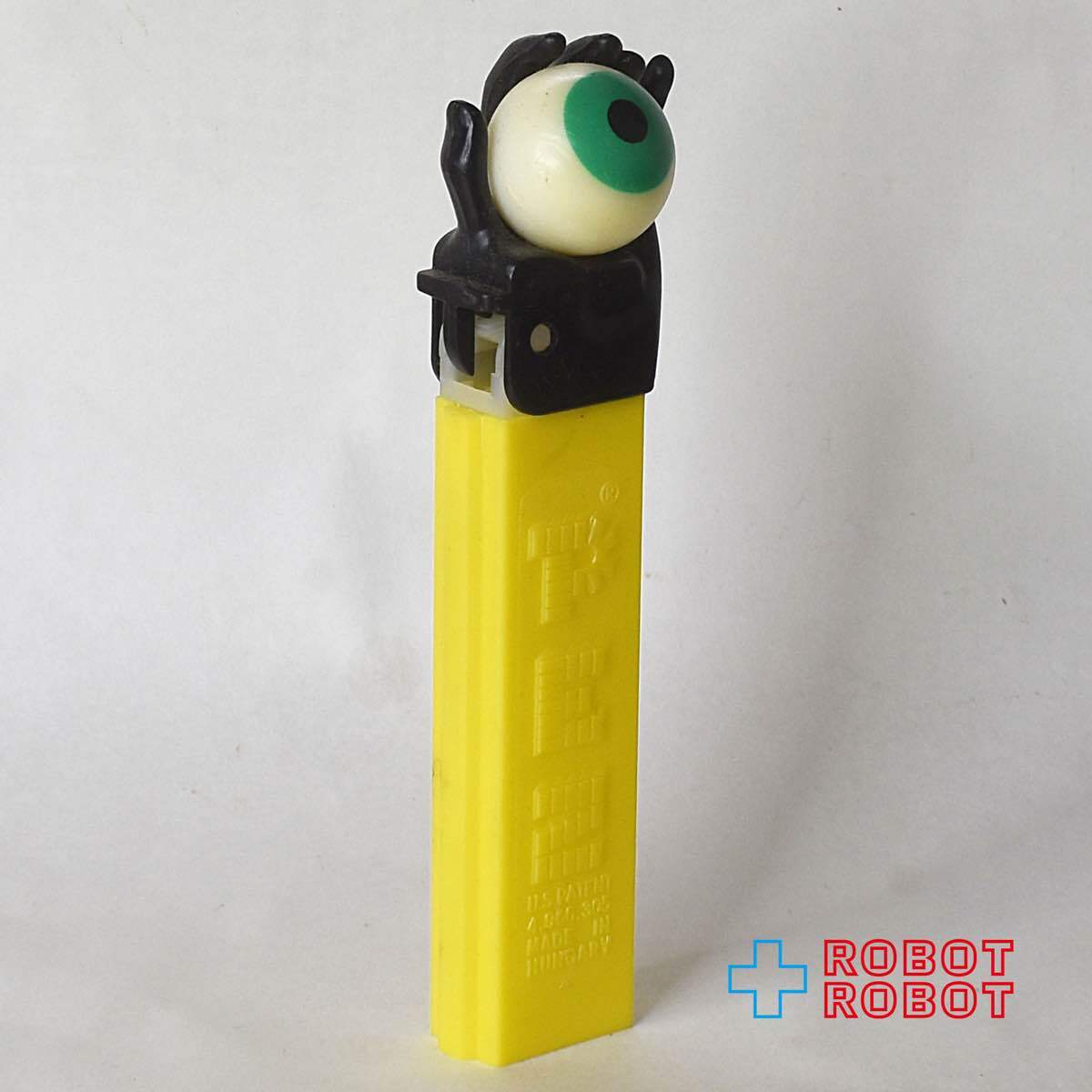 新品未使用 オールドPEZ ペッツ 限定 サイケデリックアイ ハンド イエロー PEZ サイケデリックアイ 限定版 黒手黄色ステム | ROBOTROBOT