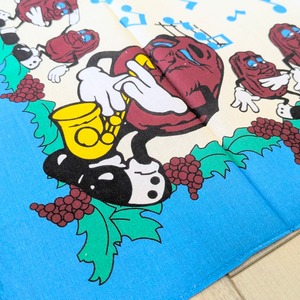 再入荷！【California Raisins（カリフォルニアレーズン）】バンダナ / ランチクロス 〚アメリカン雑貨 アメトイ〛