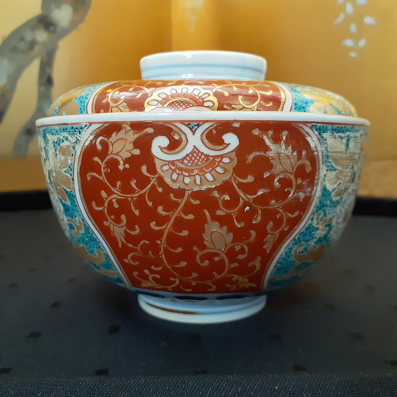 色絵金彩 鳳凰桐葉図 古伊万里 高い 鉢