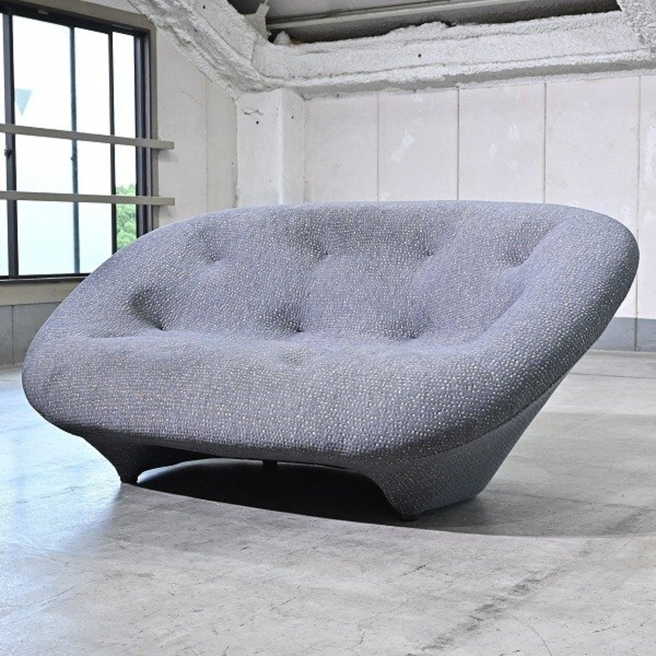 ligne roset 44万「Ploum/プチ2P」ラブソファ ロナン&エルワン・ブルレック リビング リーン・ロゼ プルム フランス【中古家具/中古インテリア/USED家具ユーズド家具/リサイクル】