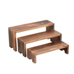 【木製 インテリア ディスプレイラック】3サイズ１セット 無垢材 コスメ スキンケア 香水 フィギュア アクリルスタンド アクスタ 観葉植物 文房具 多目的  多機能 オタ活 モダン