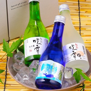 【夏季限定】夏の冷酒 ロックで薫る 純米吟醸原酒 入り 日本酒 飲み比べセット 300ml×3本 新潟 高野酒造