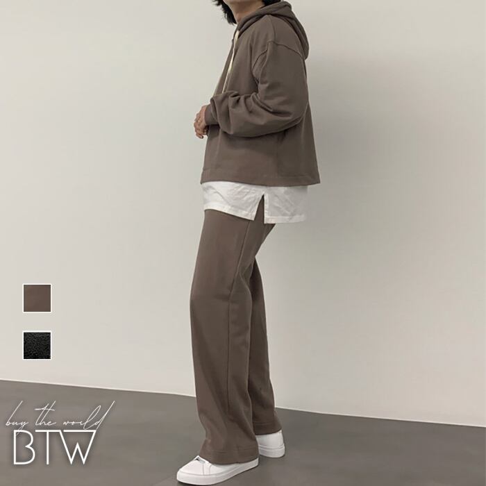 セットアップ 2色 レイヤードパーカー ワイドパンツ 韓国 nr8442 b793fb3c60b798e93850ad6d5de2f9