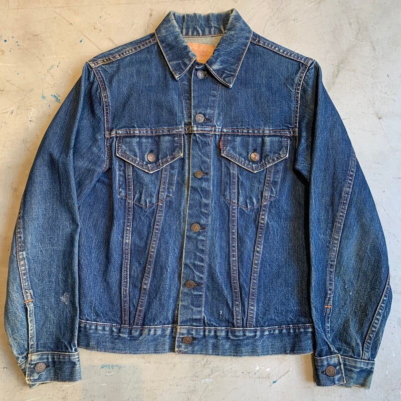 60's LEVI'S リーバイス 70505 デニムジャケット Big E トラッカージャケット 4th ドット刻印 ボツボツ 濃いめ USA製  38位 希少 ヴィンテージ BA-1355 RM1724H | agito vintage powered by BASE