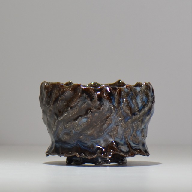 木村 貴史 / 深流-白波 /  kt_sr15_s /  約 φ12cm /  植木鉢