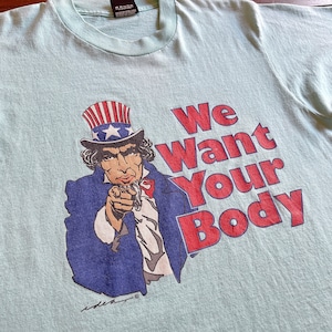 90s   〝 Uncle Sam 〟INK print  Local Shop T-Shirt