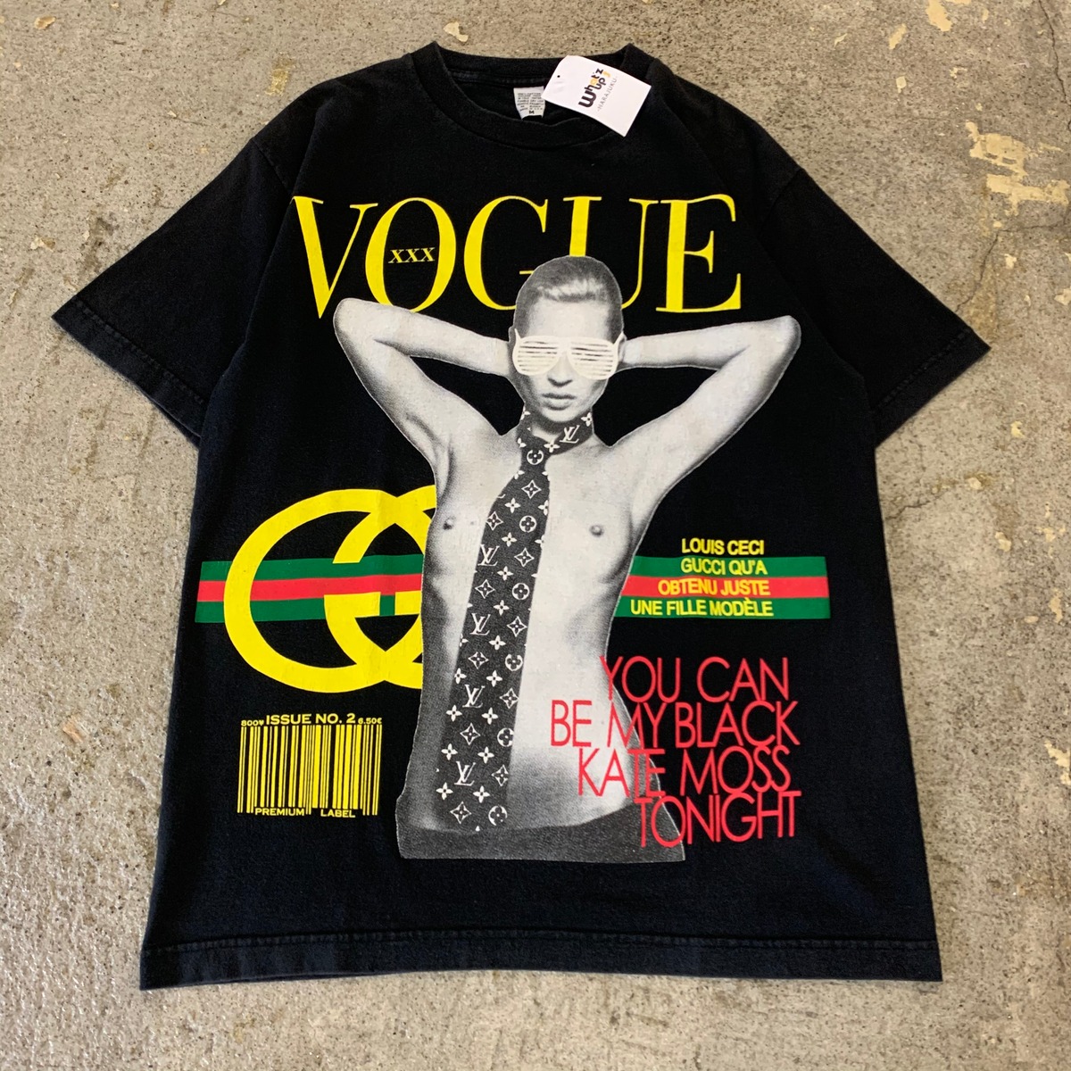 00s bootleg kate moss photo T-shirt | What