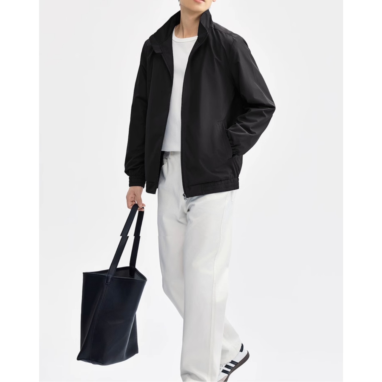 スタンドカラー フルジップ ライトジャケット af0118