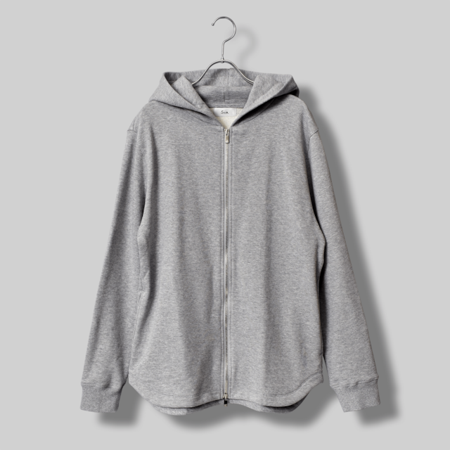 ユージュアルドレスジップパーカー / Usual Dress Zip Hoodie #HEATHER GREY