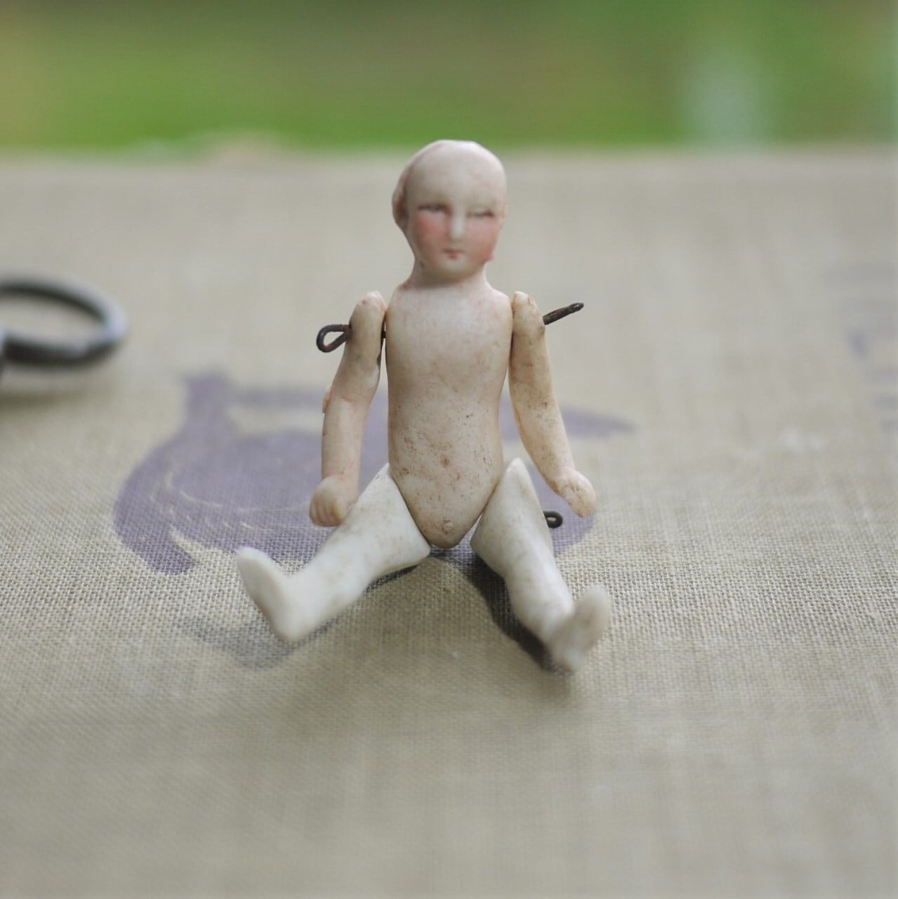 ワイヤー4ジョイント ビスクドール 5.8cm アンティークドイツ