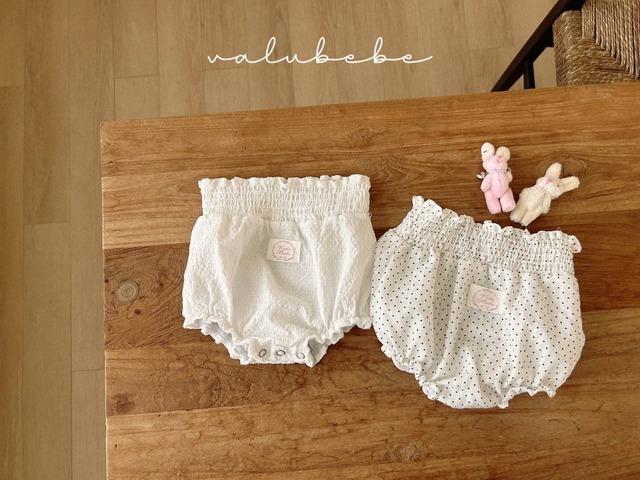 【取寄】valubebe｜mini smocked bloomer｜ミニスモックブルマ｜6M-18M｜baby｜26 summer