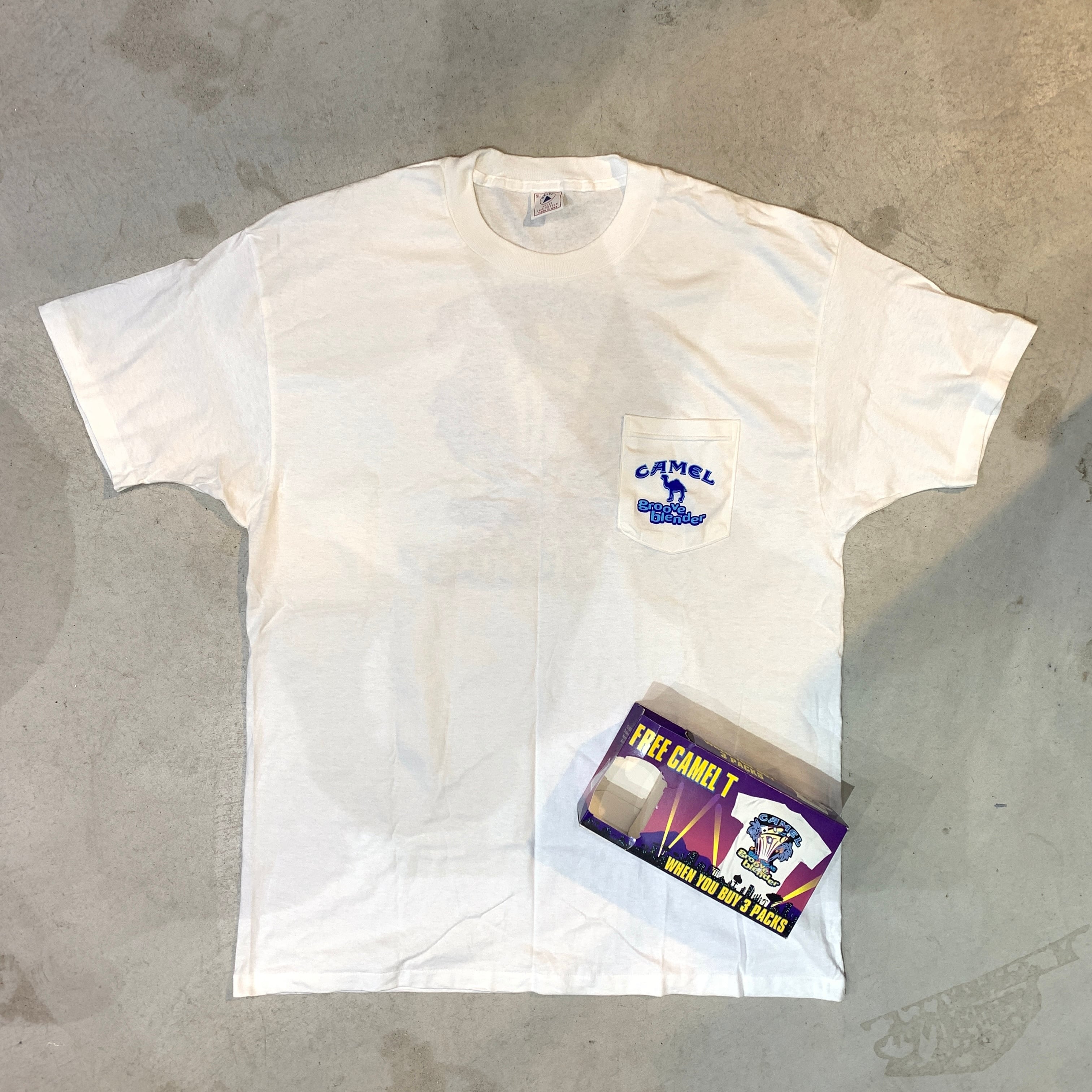 90s CAMEL キャメル タバコ ポケットTシャツ デッドストック 箱付き