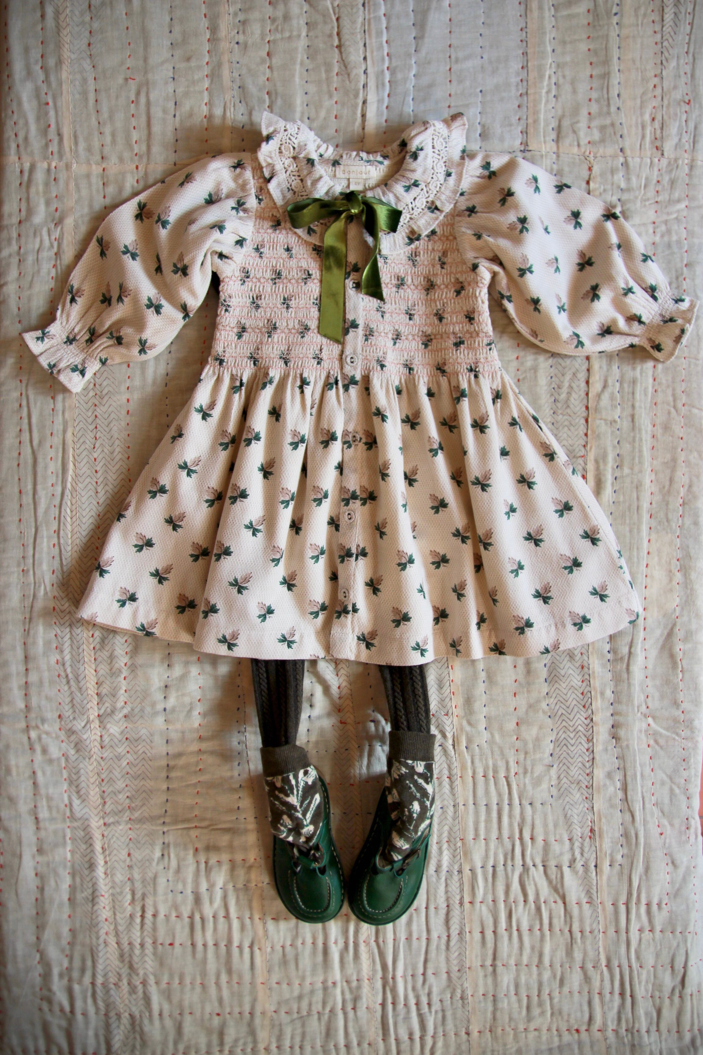 ROMANTIC LONG TUNIQUE 8y - Hazelnut flowers / Bonjour Diary  