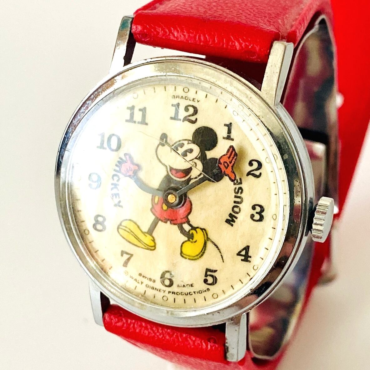 ブラッドレイ/BRADLEY【ミッキーマウス】手巻き 1970年代/アンティーク