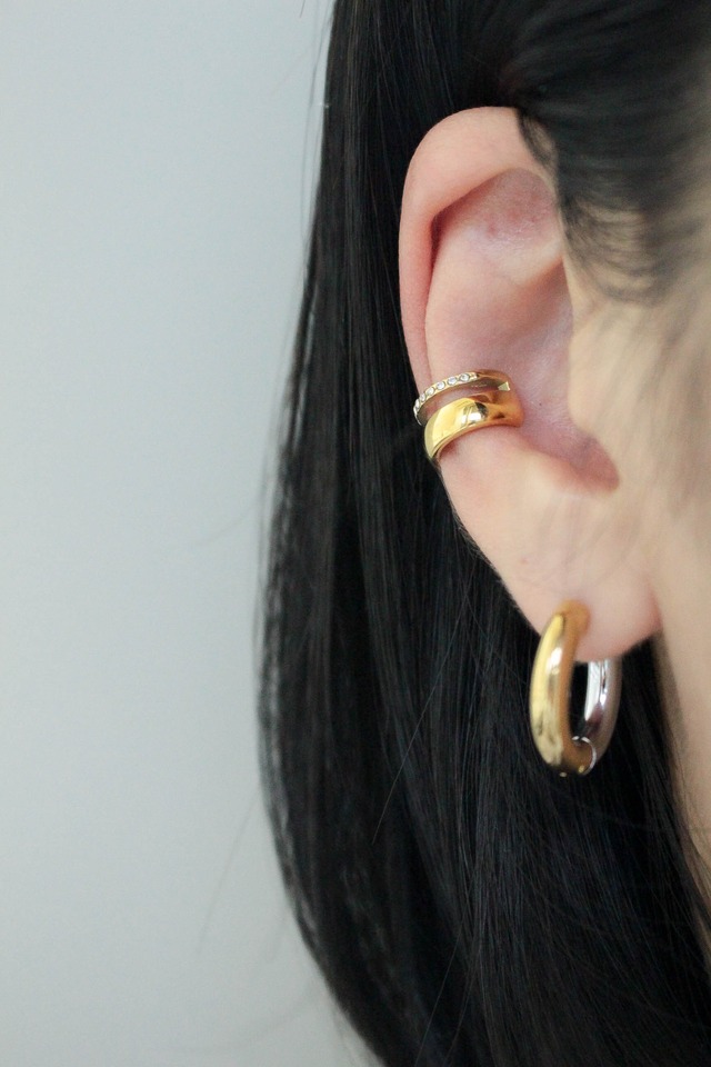 Double Zircon Ear Cuff