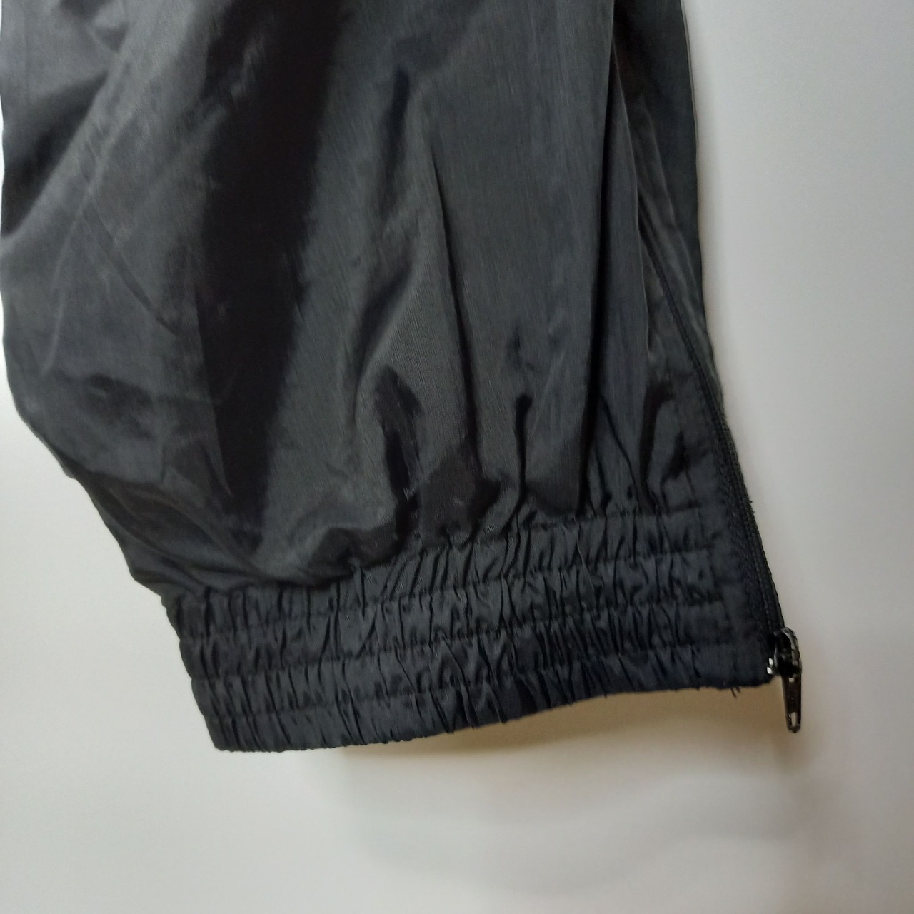 90s　アンブロ　旧ロゴ　ナイロン　ロングパンツ　ユーロ古着　ブラック　L