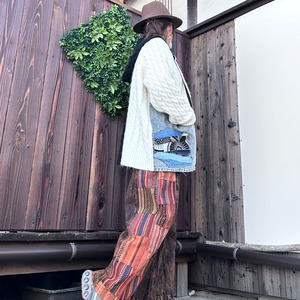 異素材ニットアフリカン