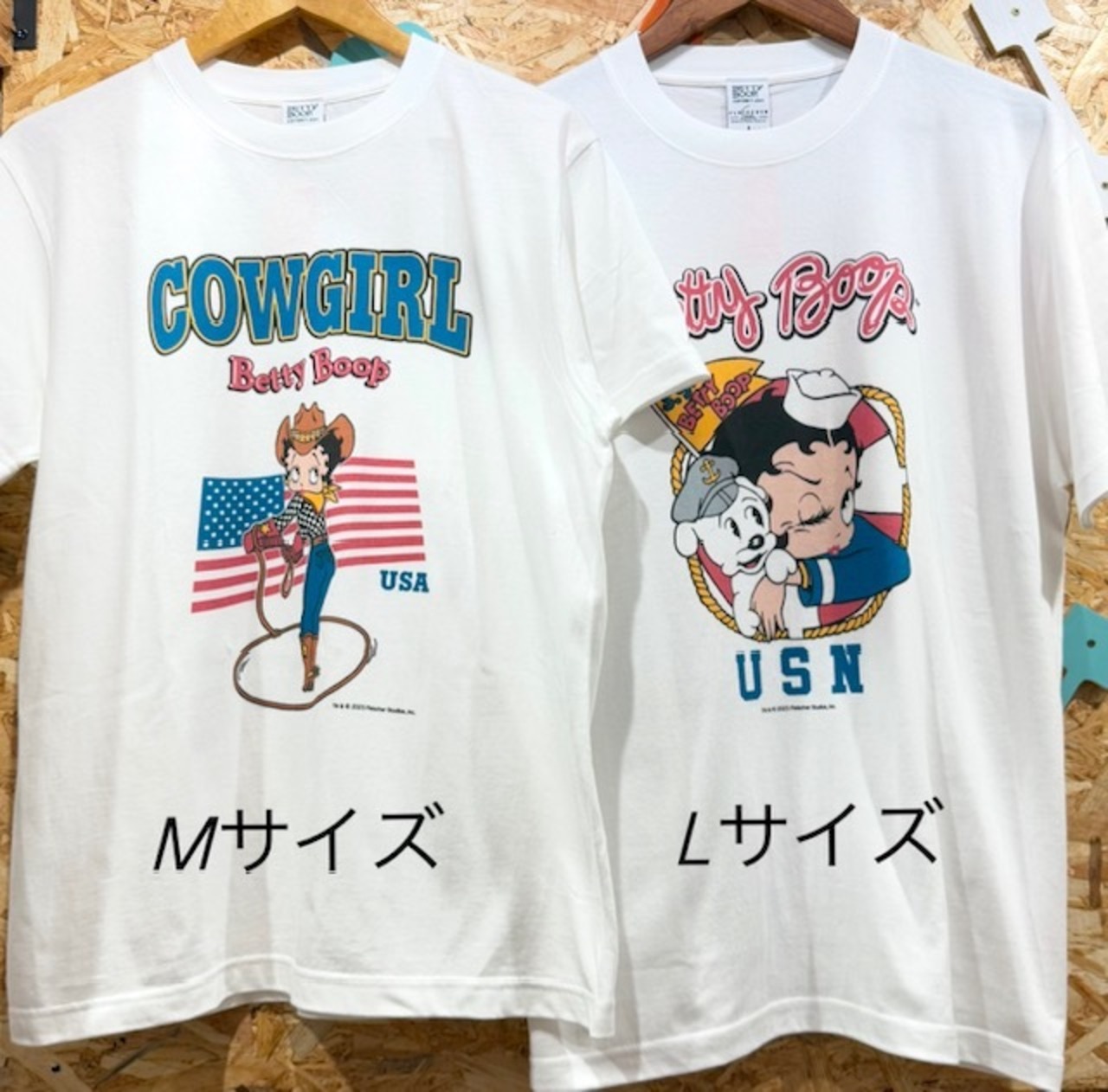 【BettyBoop】USN Tシャツ《WHITE》