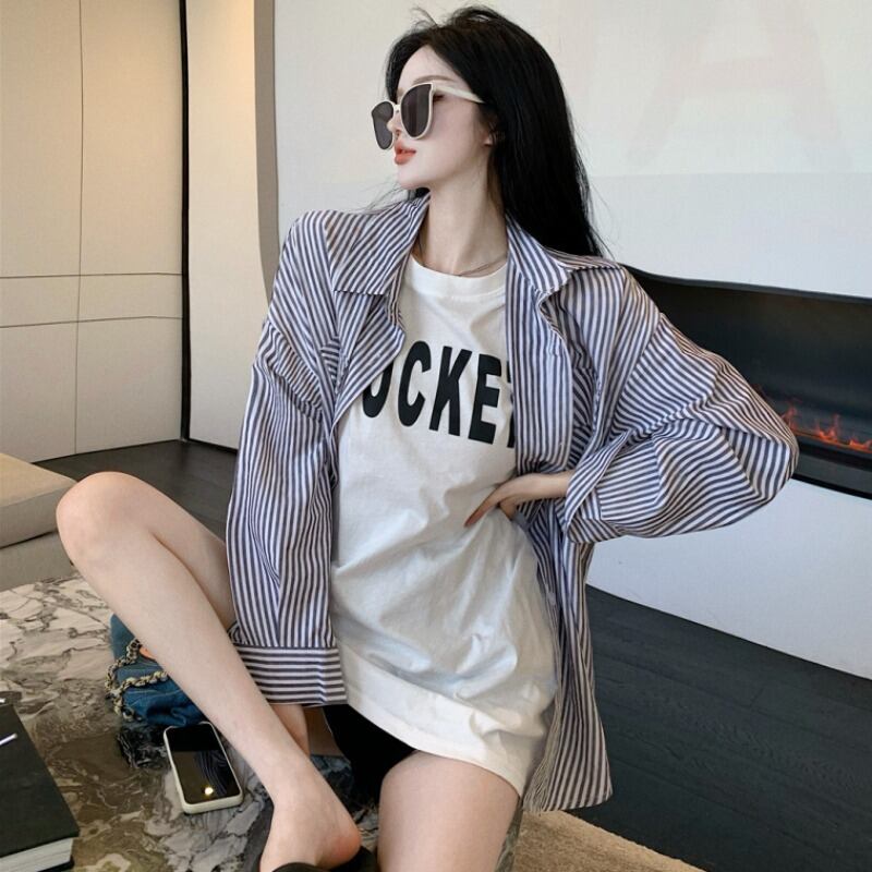 ルーズプリントTシャツ サマー薄手トップス 夏物 ブラックストロベリース28759024494