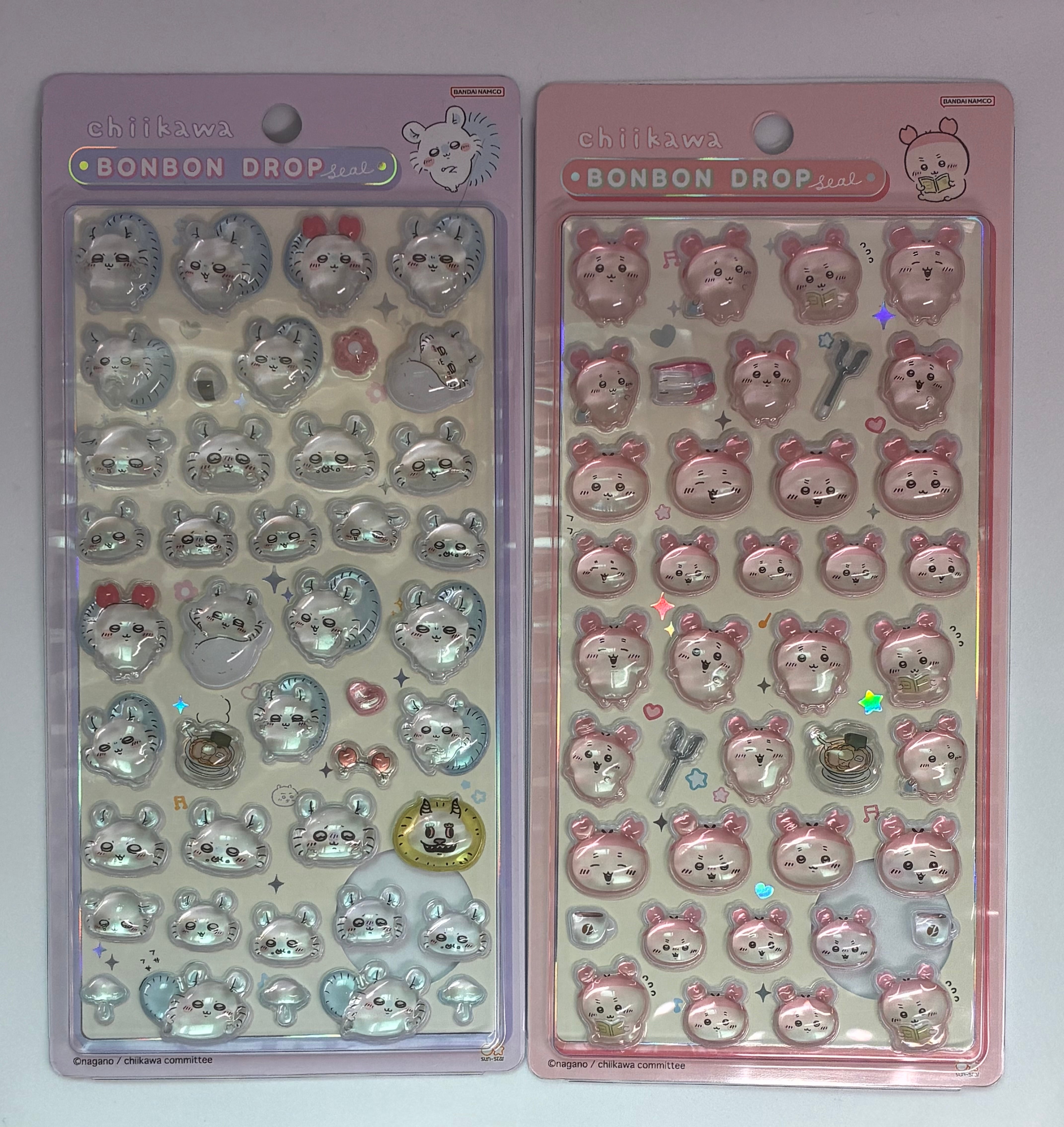 ボンボンドロップシール ちいかわ クーリア カミオジャパン 21枚 正規品 クーリア】ボンボンドロップシール ちいかわ モモンガ&古本屋 2枚