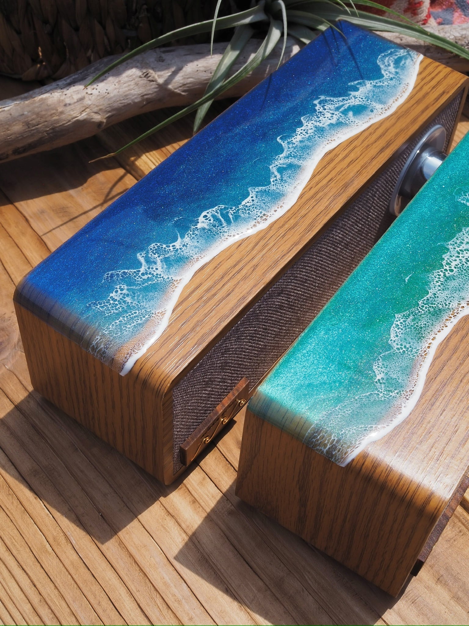 ALOHA GLASS 4boost Bluetooth speaker 木目 Wood Bluetooth speaker(wavy) | ALOHA GLASS